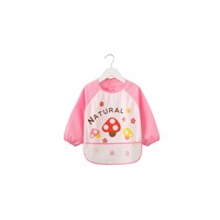 Baby Bibs Waterproof And Wipeable-Eat And Play Smock Apron(6-36 Months) - 1