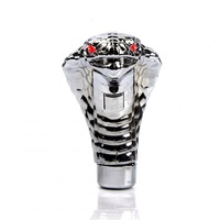 Car LED Cobra Head Manual / Automatic Gear Stick Shift Knob Shifter Lever Novelty Tool