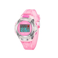 Children's Watch Nightlight Waterproof Sports Electronic Watch - PINK
