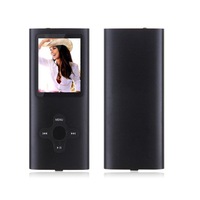 Fashion portable 4 generation classic card MP4 mini screen card - BLACK