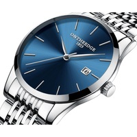 Fashion Waterproof Watch Ultra-thin Steel with Quartz Watch Calendar Waterproof Watch Watch Suitable for Men-2