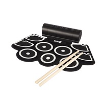 Foldable Percussion Instrument Thick Silicone Hand-rolled Drum Set Jazz Drum USB Electronic Drum