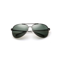 Men Polarized UV 400 Metal Framed Aviator Sunglasses - Green