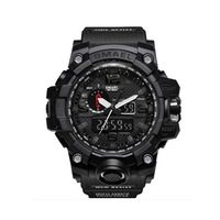 Men's Large Dual Dial Analog Digital Quartz Multifunction Electronic Sport Watch