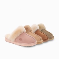 Ugg Slippers Premium Australia Sheepskin Unisex Scuffette Suede Ozwear Ugg