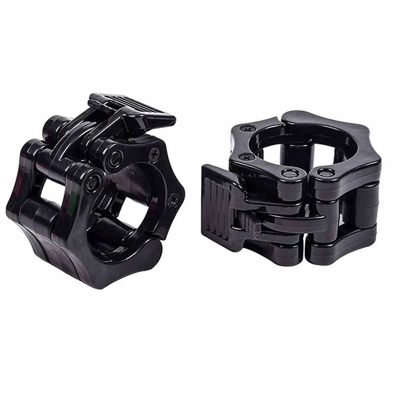 2Pcs 2in / 50mm Olympic Dumbbell Clamps Barbell Clamps Collars Clips Bar Plates Collar Clips Black Australia