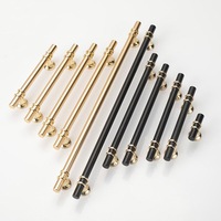 Luxury Design Kitchen Cabinet Handles Drawer Bar Handle Pull Black Gold 96mm 128MM 160mm 192MM 320MM