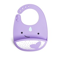 Skip Hop Zoo Silicone Bib - Nova Narwhal