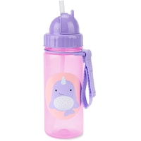 Skip Hop Zoo Straw Water Bottle - Nova Narwhal