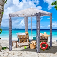Portable Beach Cabana Tent Sun Shelter 180cm UPF50 with Carry Bag UV Protection Shade Family Beach Outdoor