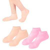 1 Pair Foot Care Socks Silicone Moisturizing Socks Foot Care Protector Sock for Repairing Dry Feet