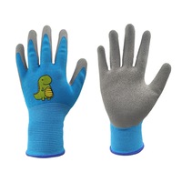 1 Pair of Kids Gardening Gloves Childrens Yard Work Gloves Latex Coated Garden Gloves