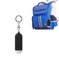 130dB Rechargeable Personal Safety Alarm Keychain with LED Light