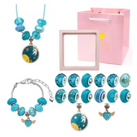 16Pcs DIY Bracelet Kids Charm Bracelet Making Kit Beads Bracelet DIY Craft