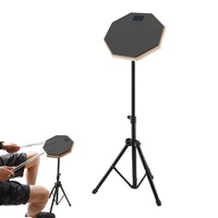 20cm Rubber Dumb Drum Practice Drum Pad with Drum Stand