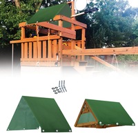 228X109CM Outdoor Swingset Shade Kids Playground Roof Canopy Waterproof Cover Replacement Tarp Sunshade
