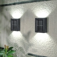 2pcs/4pcs/8pcs Solar Wall Light UP and Down Illuminate Outdoor Sunlight Sensor Lamp