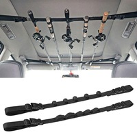 2Pcs Set Car Fishing Rod Strap Fishing Rod Storage Rack Rod Carrier Holders