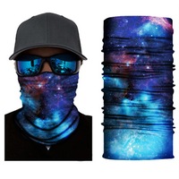 3Packs Galaxy Printed Reusable Masks Scarfs for Outdoor Cycling