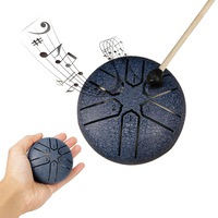 3 Inches 6 Notes Rain Drum Mini Steel Tongue Drum Rain Chime For Outside