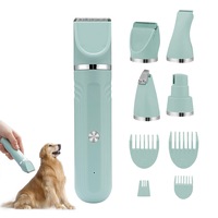4 in 1 Dog Clipper Dog Grooming Kit with 4 Blade Heads Hair Clippers Set for Dogs Cats Pets