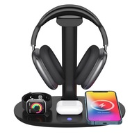 4-in-1 Qi Wireless Charging Station Fast Charger Charging Dock Stand for Apple Samsung