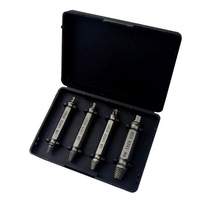 4Pcs Piece Damaged Screw Extractor Remover Easy Set Easy Out Broken Screw Bolt Kit