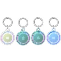 4Pcs Waterproof Airtag Keychain Shockproof Holder Case Compatible with Airtag