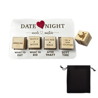 5Pcs Date Night Dice After Dark Edition Wooden Dice Game for Couples Couples Games Date Night Ideas
