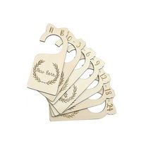 7Pcs Wooden Newborn Baby Clothes Dividers Closet Wardrobe Nursery