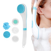 Body Brush Rechargeable Electric Body Brush Scrubber Shower Brush with Long Handle