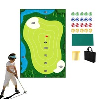 Chipping Golf Game Mat Set Golf Practice Mat Play Mat Indoor Outdoor Games Equipment