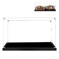 Clear Acrylic Display Case Dustproof Showcase Countertop Box Cube Organizer Stand for Toy Collectibles