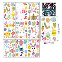Double Sided Printed Easter Window Cling Stickers Easter Bunny Decal Home Decor