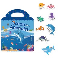 Early Learning Reusable Kids Educational Stickers Book