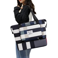 Foldable Dry and Wet Separation Travel Bag Large Capacity Water-resistant Overnight Bag with Shoe Compartment