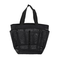 Foldable Large Mesh Beach Tote Bag with Pocket