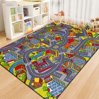 Kids Mat City Life Educational Road Traffic Play Mat Kids Play Mat Cushion Soft Mat