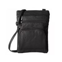Ladies Genuine Soft Real Leather Crossover Body Bag Shoulder Bag Purse Handbag