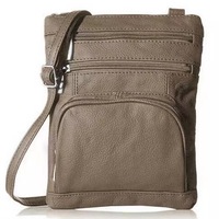 Ladies Genuine Soft Real Leather Crossover Body Bag Shoulder Bag Purse Handbag