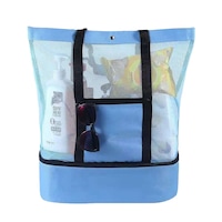 Large Beach Bag with Insulated Cooler