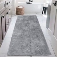 Non Slip Shaggy Bath Mat Ultra Soft Thick Fluffy Pile Non Slip Bath Rug
