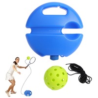 Pickleball Training with Rope Outdoor Indoor Portable Rebound Practice Tool Perfect for Practicing Tennis and Pickleball