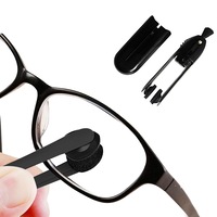 Portable Eye Glasses Microfiber Cleaning Brush Spectacles Eyeglass Cleaner Soft Wipe Eyeglasses Cleaner Cleaning Clip
