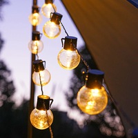 Retro Solar String Lights Garden LED Festoon Party Globe 20 Bulbs Light Outdoor