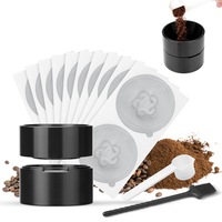 Reusable Vertuo Capsule Kit Refill Kit for Vertuo Pods with 50 Pcs Foil Lids