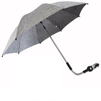 Umbrella for Baby Stroller with Adjustable Clamp Sun Shade Umbrella for Trolley