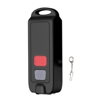 Water-resistant Personal Security Alarm Siren 130dB USB Rechargeable with LED Flashing Light Emergency Alarm Key Chain