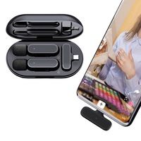 Wireless Lavalier Lapel Microphone for Phone Tablet iPhone iPad