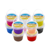 Office Central 10PK Modelling Clay Tubs Super Light Ultra Soft 150GM Non-Sticky Fun Colourful